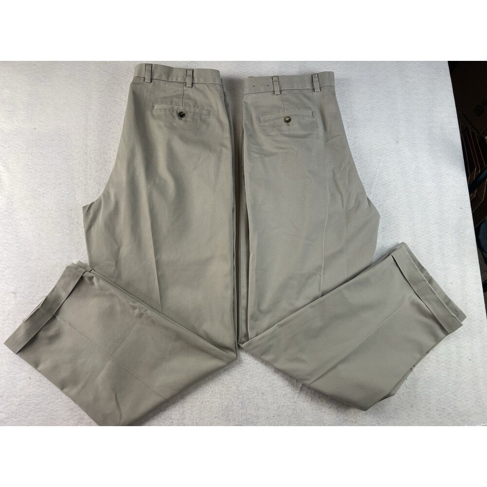 Brooks Brothers Advantage Elliot Men’s 38X34 Chino Beige/Tan Pants Lot Of 2
